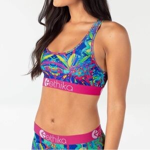 Ethika Loopy Flowers Sports Bra